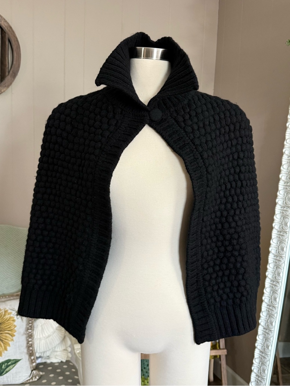 Saks 5th Ave. • Merino Wool Knit Cape